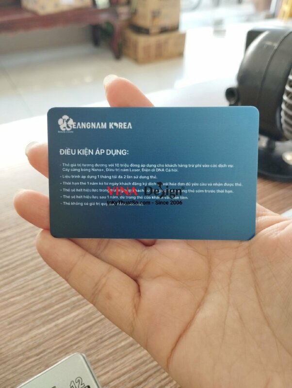 In thẻ VIP Card thẩm mỹ viện Hàn Quốc - VND47